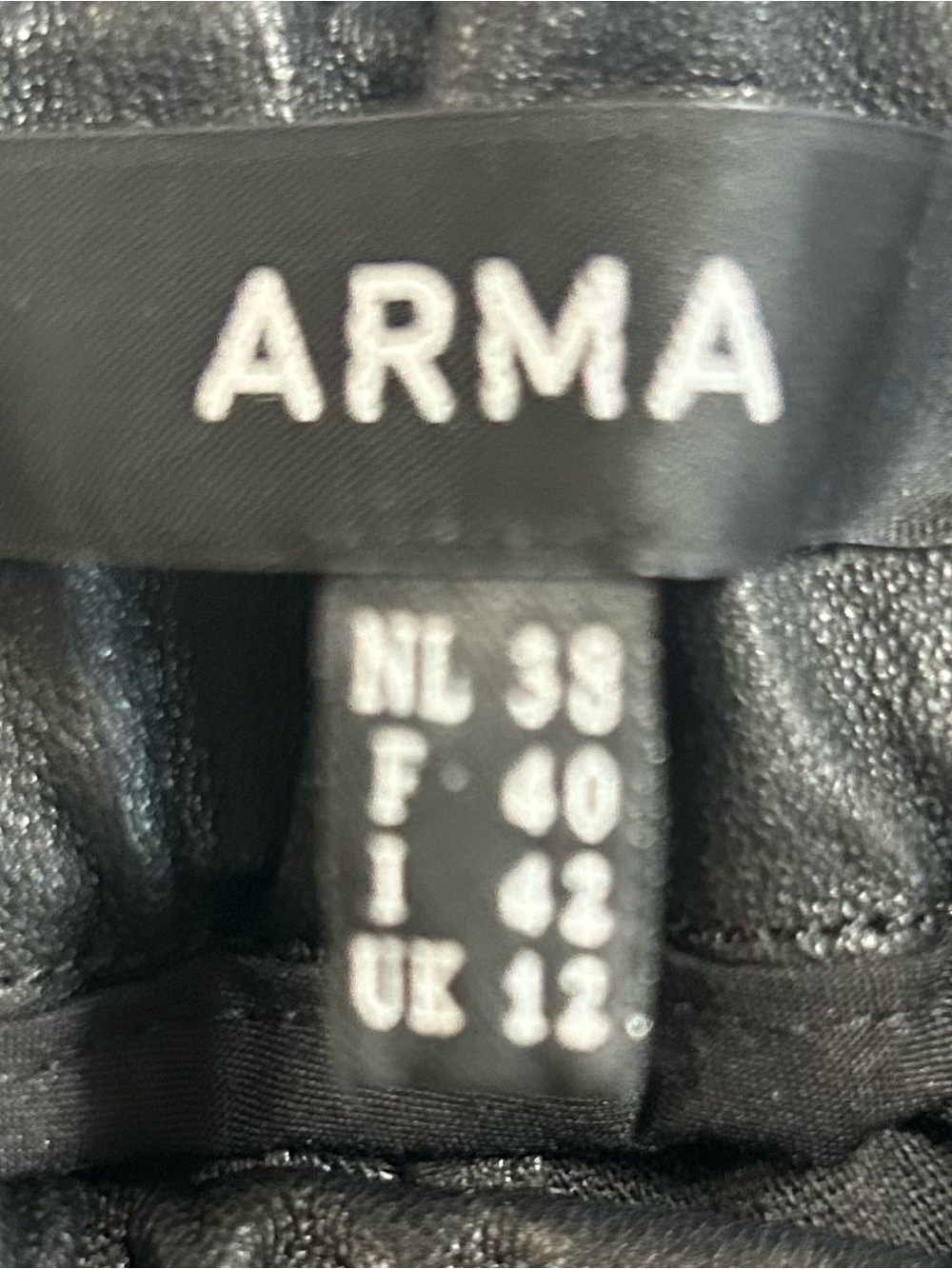 ARMA Black Leather Flare Pants US 6–8 Y2K Moto Rocker Bell Bottom - Picture 2 of 11